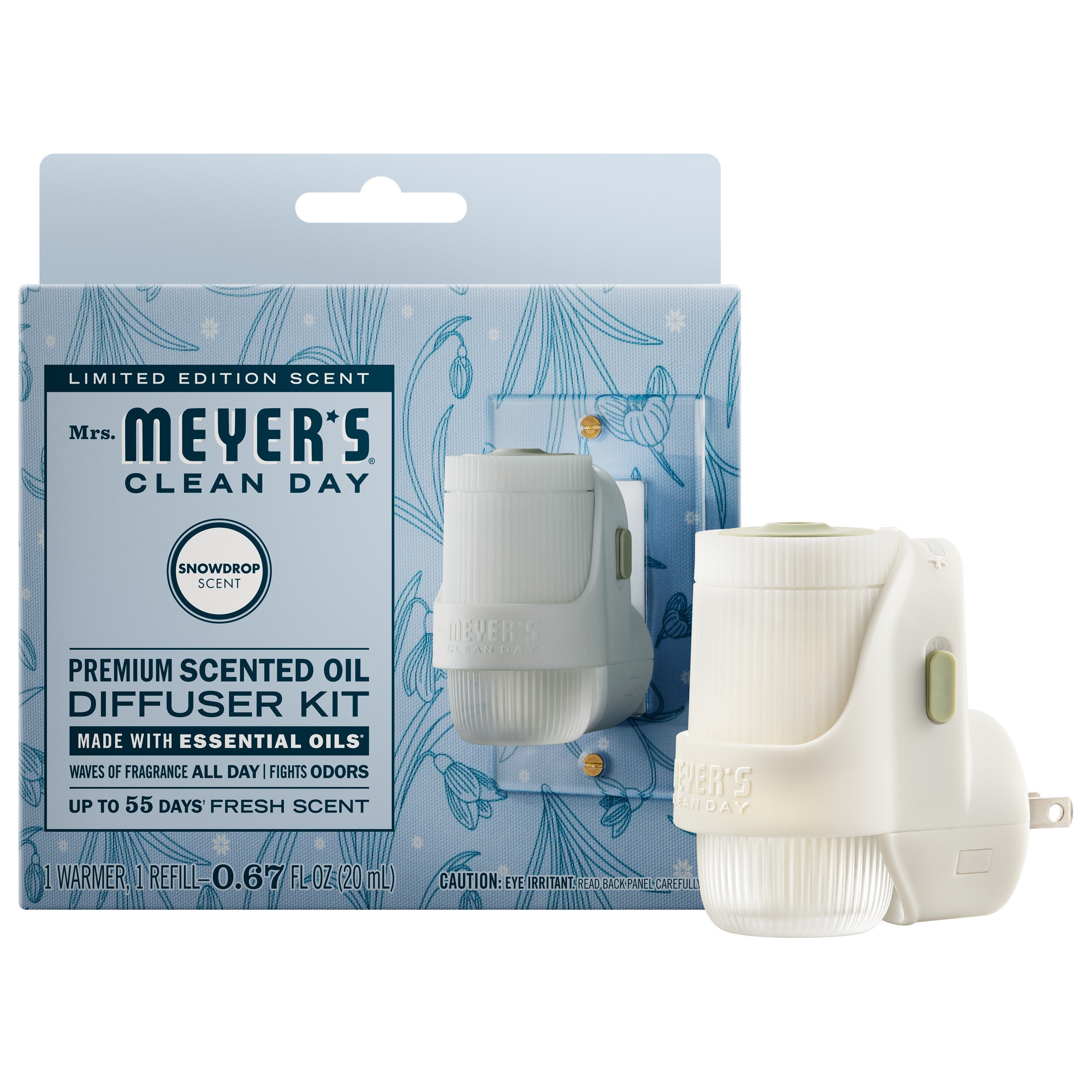 Snowdrop Plug In Scented Oil Warmer With Refill