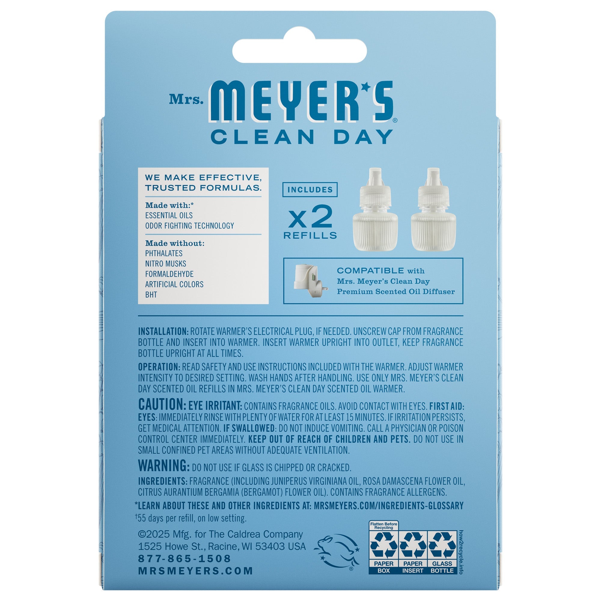 Rain Water Plug In Scented Oil Refill, 2-Pack - Aromatic Home
