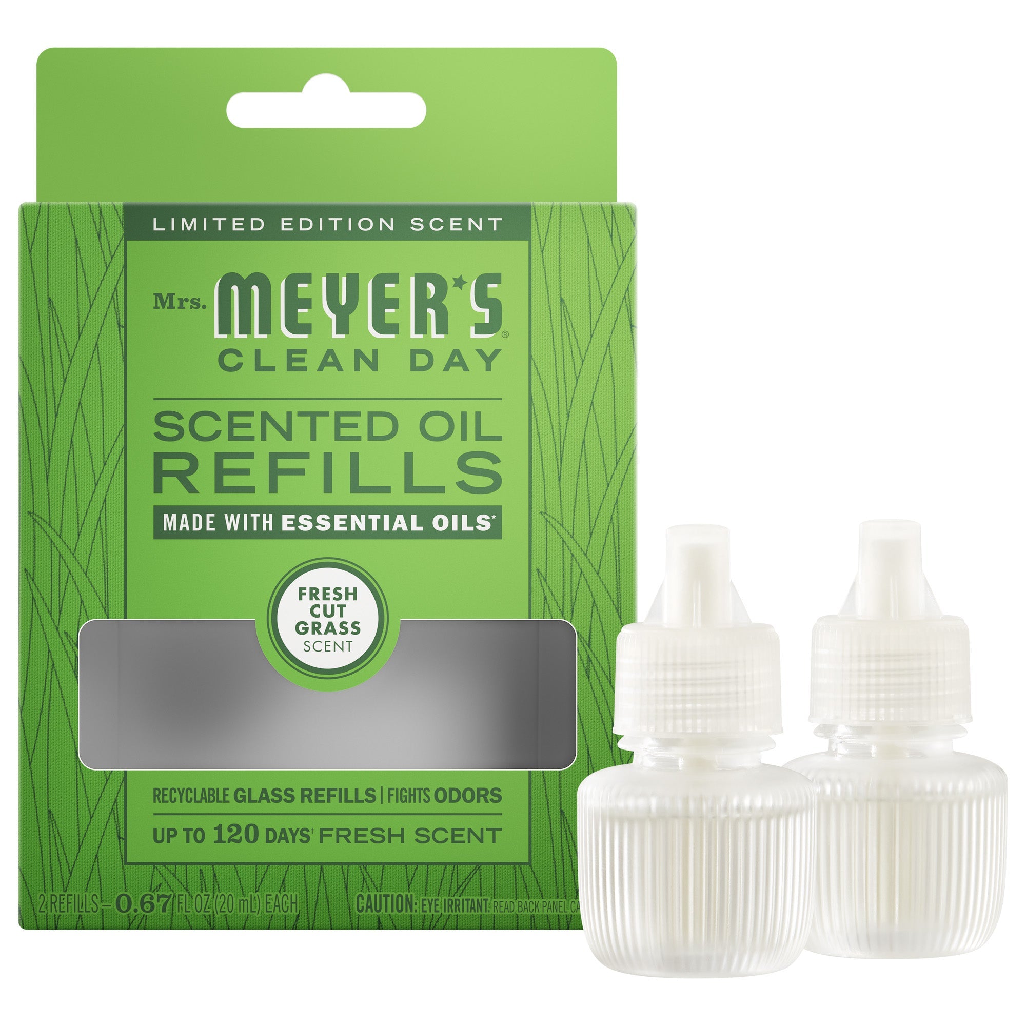 Fresh Cut Grass Plug In Scented Oil Refill, 2-Pack - Aromatic Home