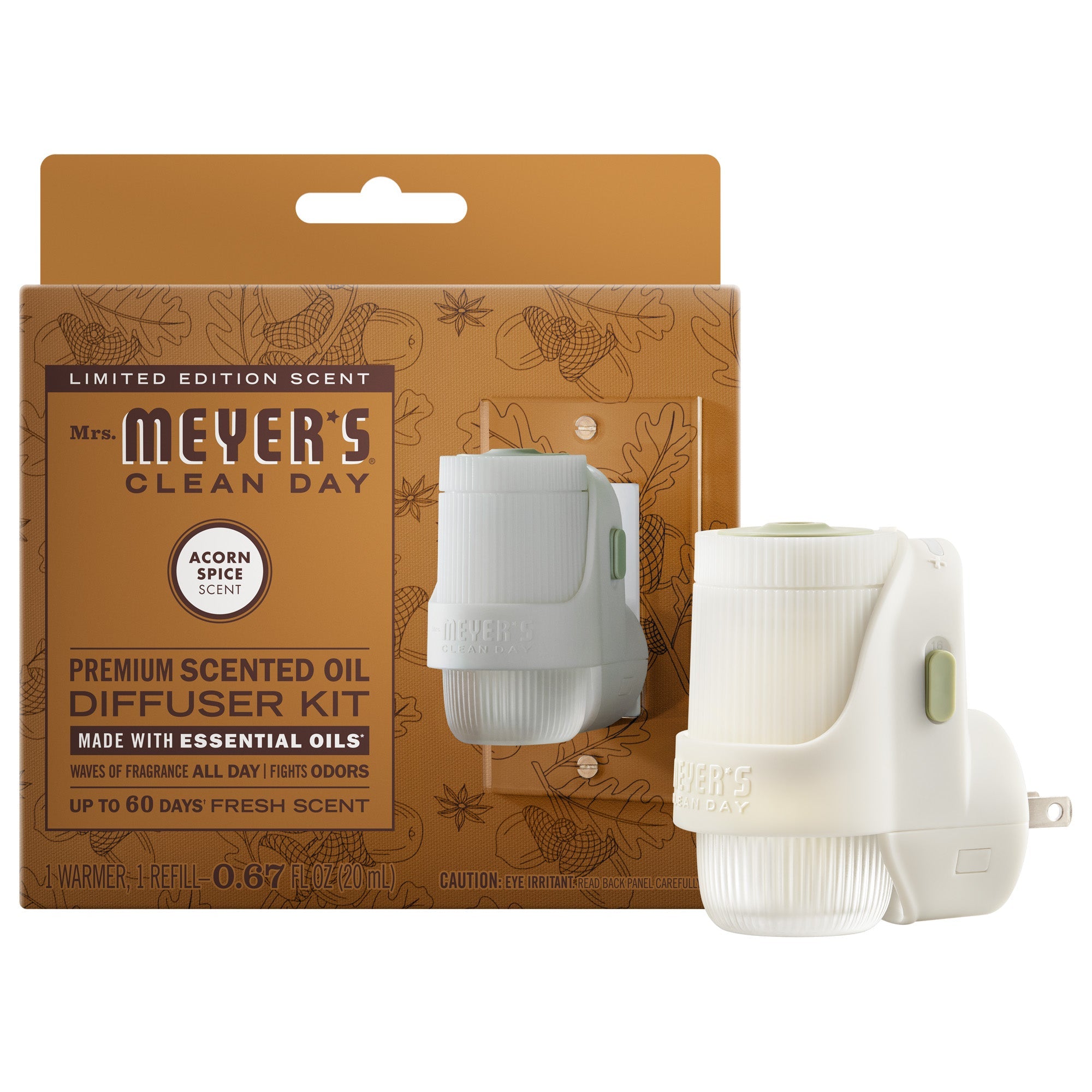 Acorn Spice Plug In Scented Oil Warmer With Refill - Aromatic Home
