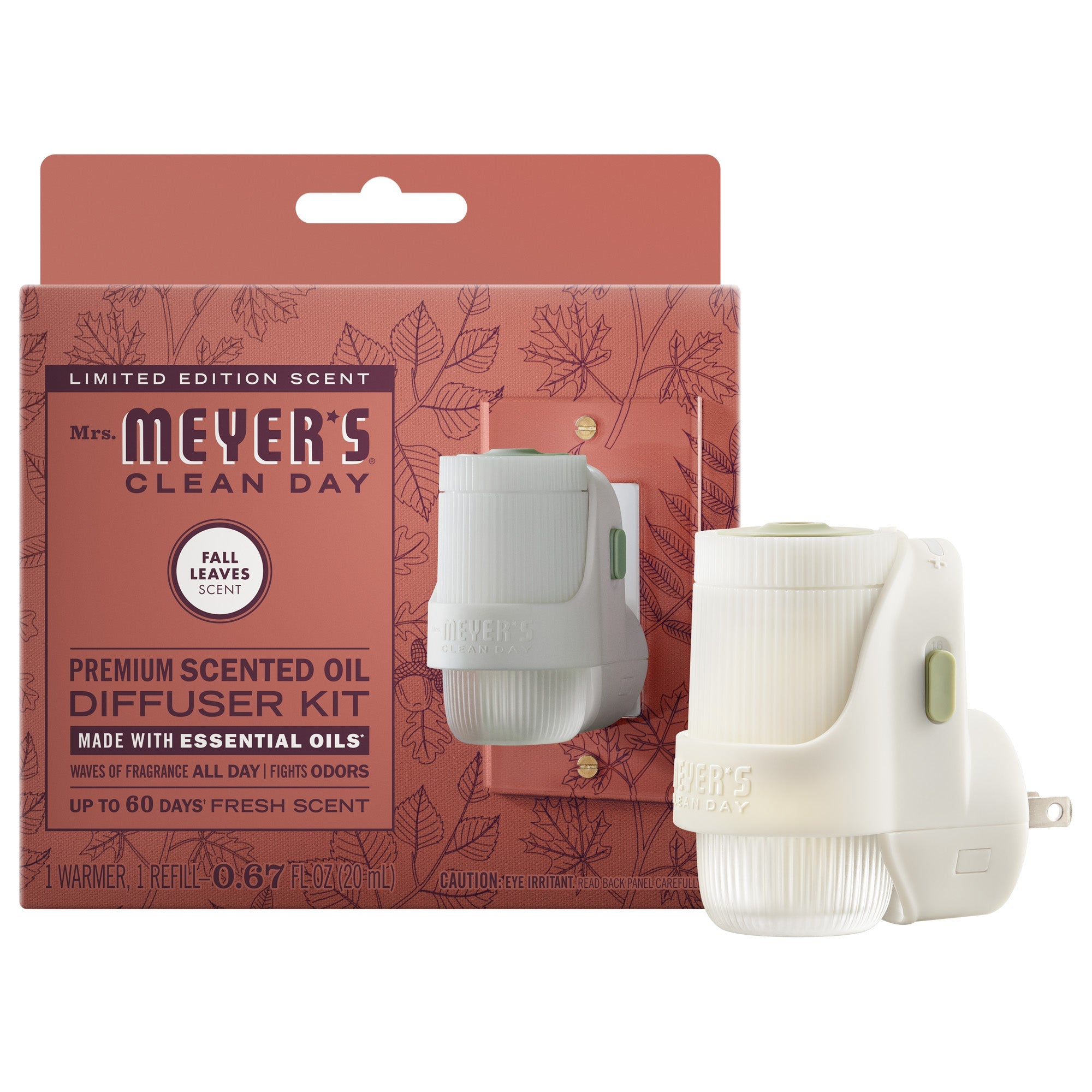 Fall Leaves Plug In Scented Oil Warmer With Refill - Aromatic Home