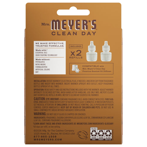 Acorn Spice Plug In Scented Oil Refill, 2-Pack - Aromatic Home