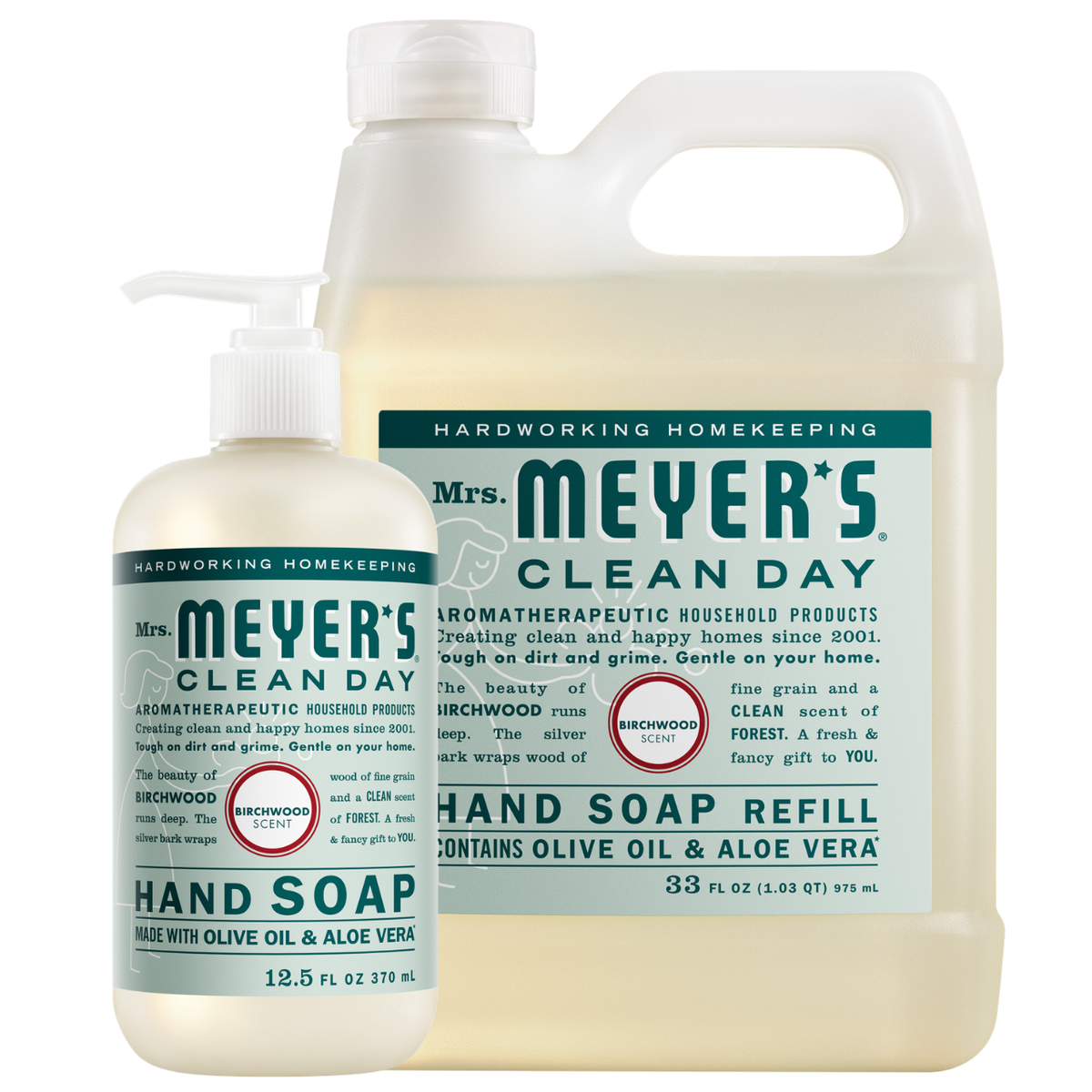 Birchwood Liquid Hand Soap & Refill Set - Gentle Clean