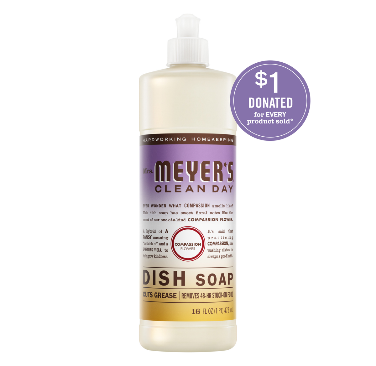 Compassion Flower Dish Soap - Dishwashing Essential
