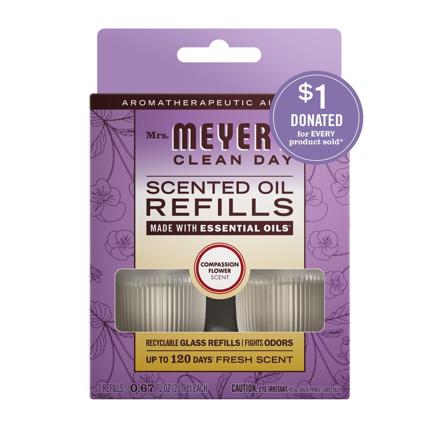 Compassion Flower Plug In Scented Oil Refill, 2-Pack - Aromatic Home