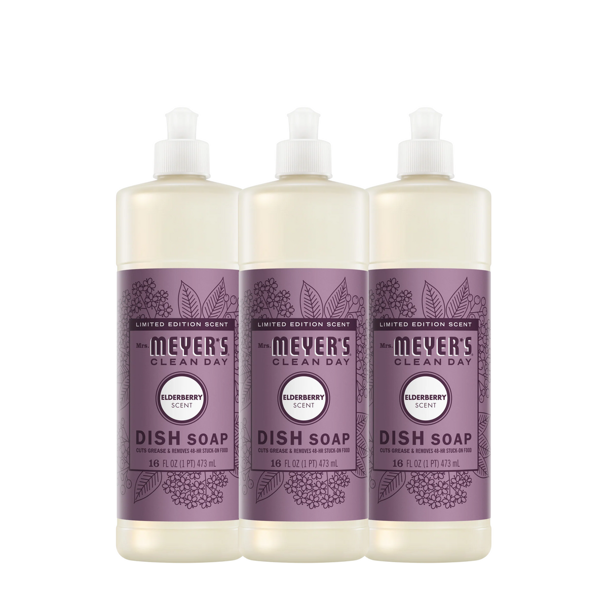 Elderberry Dish Soap 3-count Bundle - Dishwashing Essential