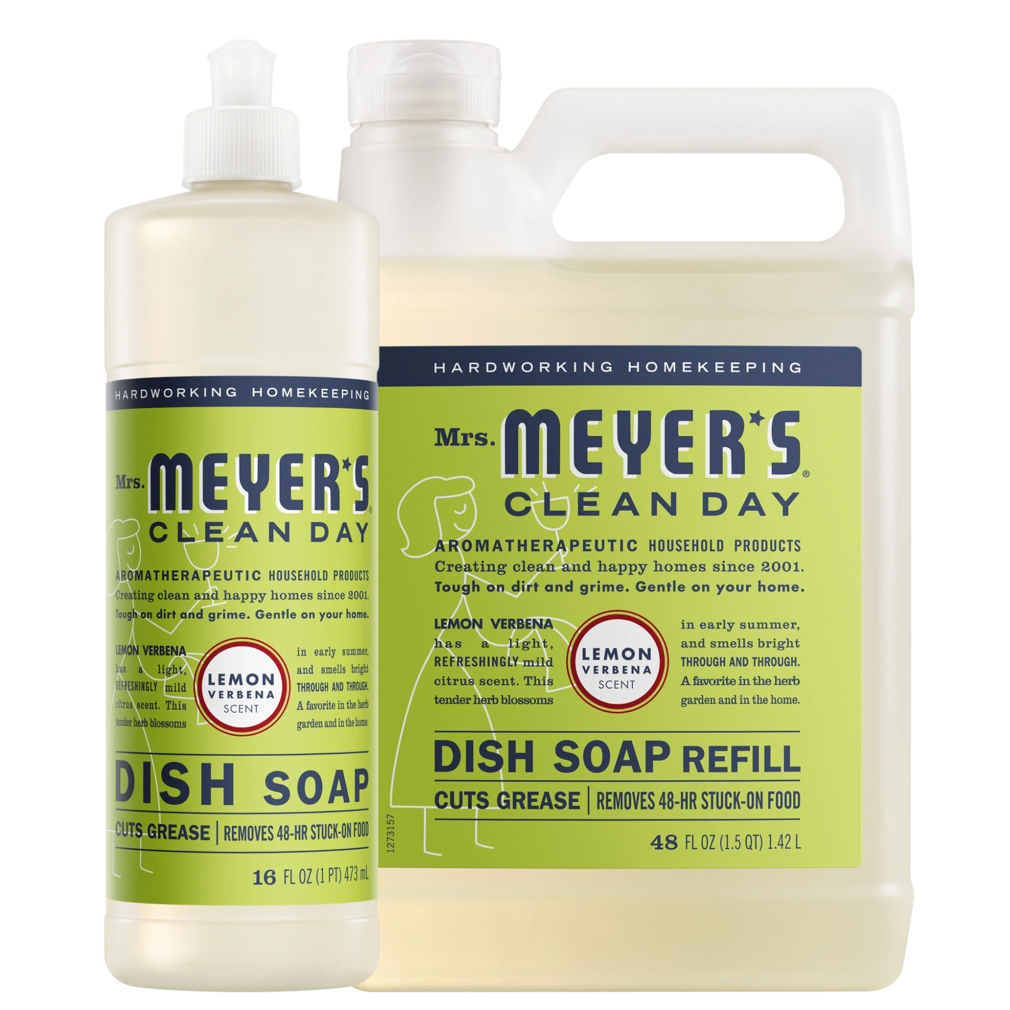 Lemon Verbena Dish Soap and Refill Set