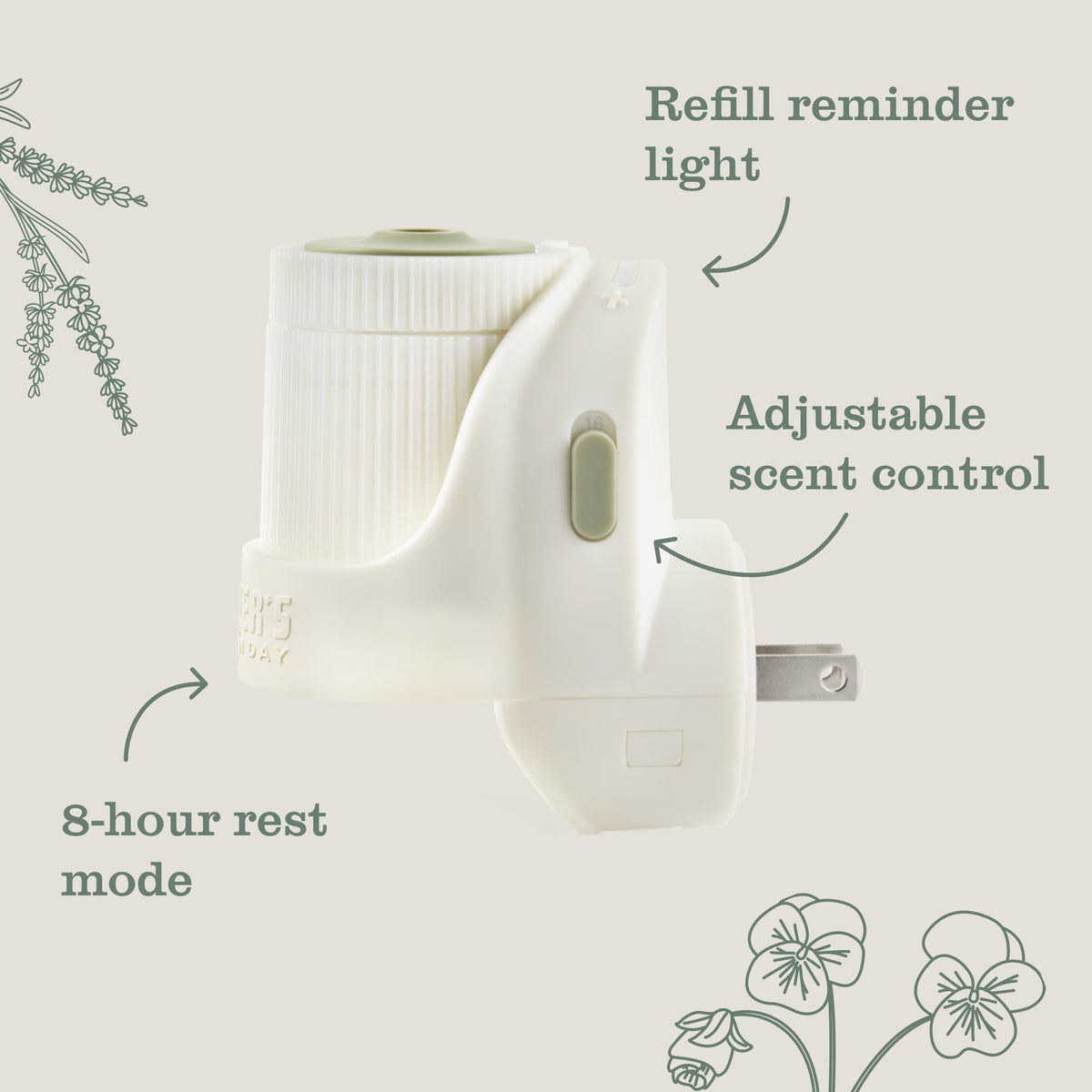Plug In Oil Warmer - Garden Fresh