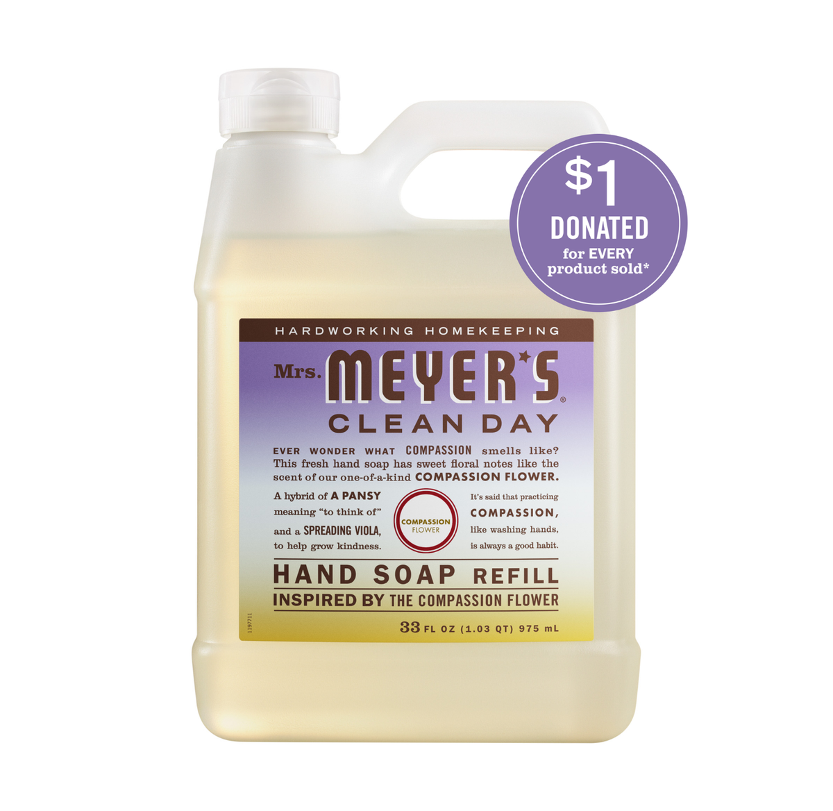 Compassion Flower Liquid Hand Soap Refill - Gentle Clean