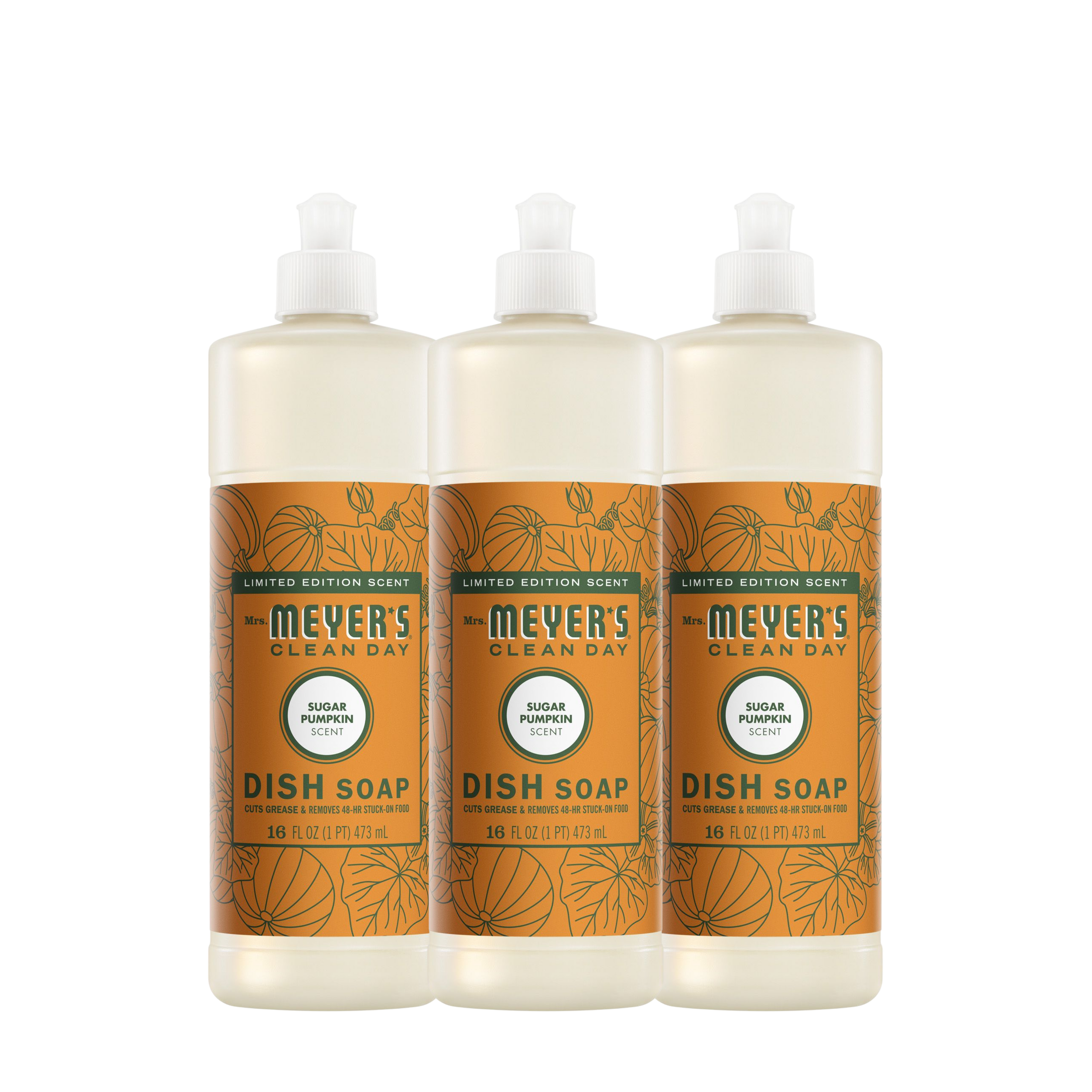 Sugar Pumpkin Dish Soap 3-count Bundle - Dishwashing Essential