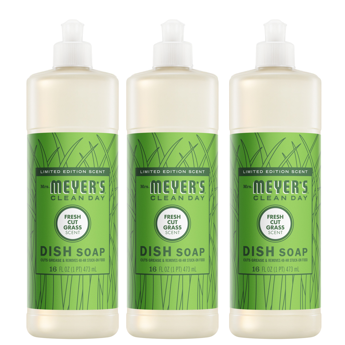 Fresh Cut Grass Dish Soap 3-count Bundle - Dishwashing Essential