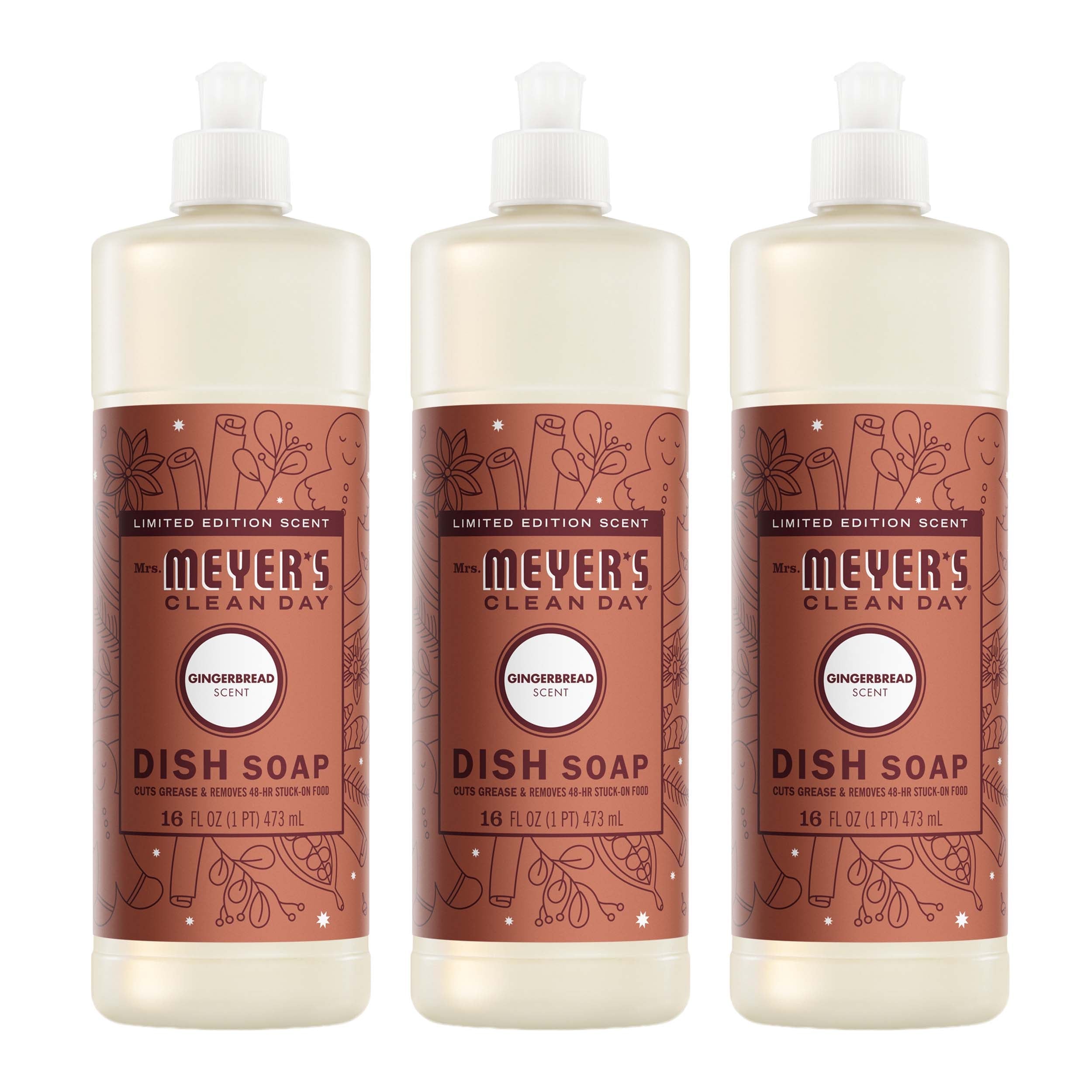 Gingerbread Dish Soap 3-count Bundle - Dishwashing Essential