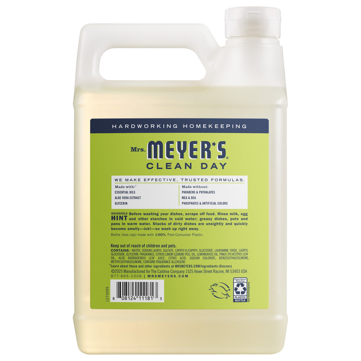 Lemon Verbena Dish Soap Refill - Dishwashing Essential