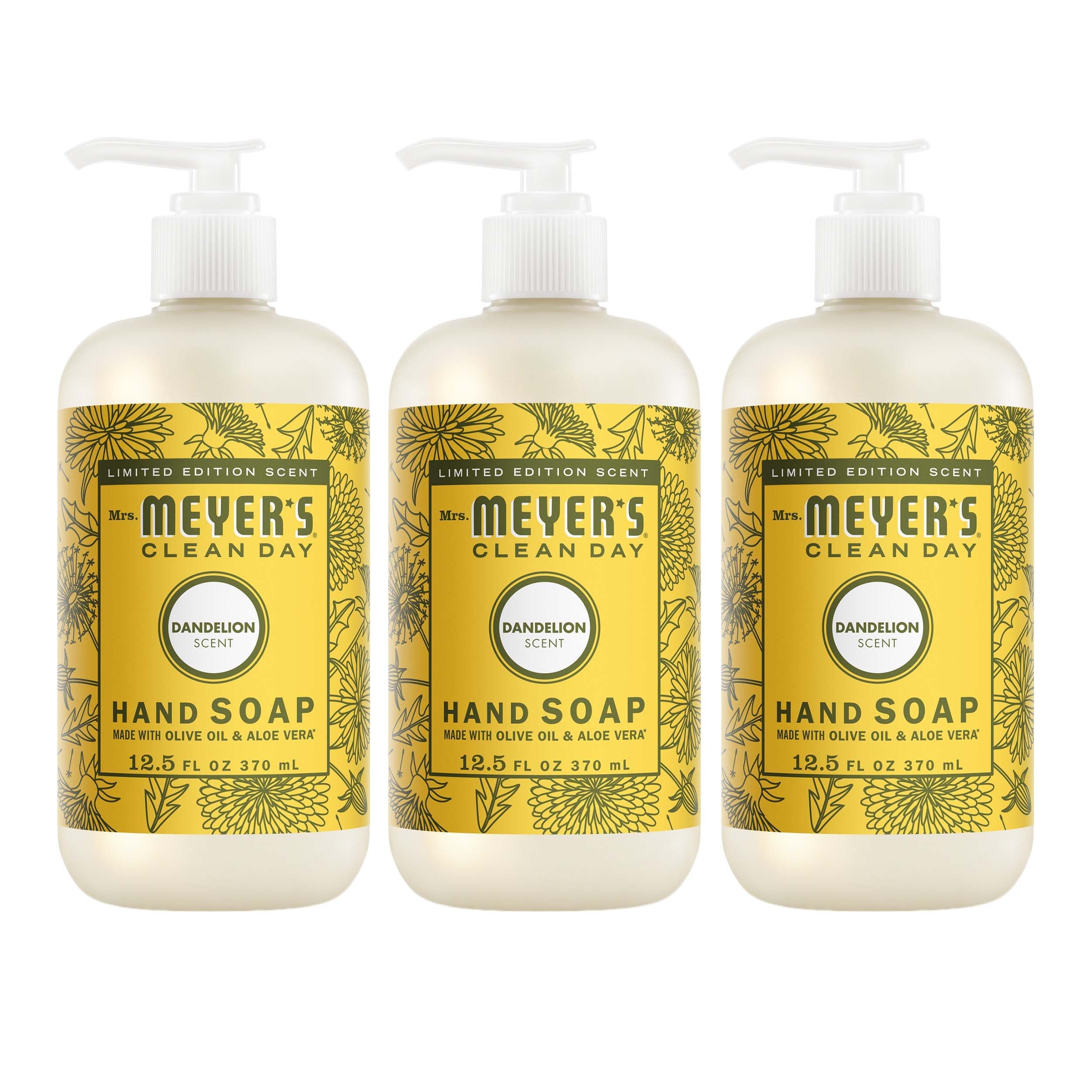 Dandelion Liquid Hand Soap 3-count Bundle - Gentle Clean