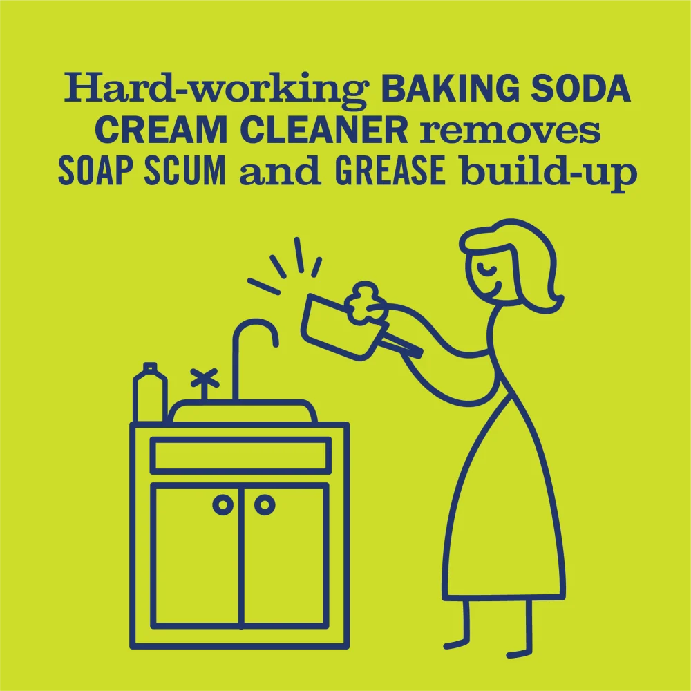 Lemon Verbena Baking Soda Cream Cleaner - 16 oz
