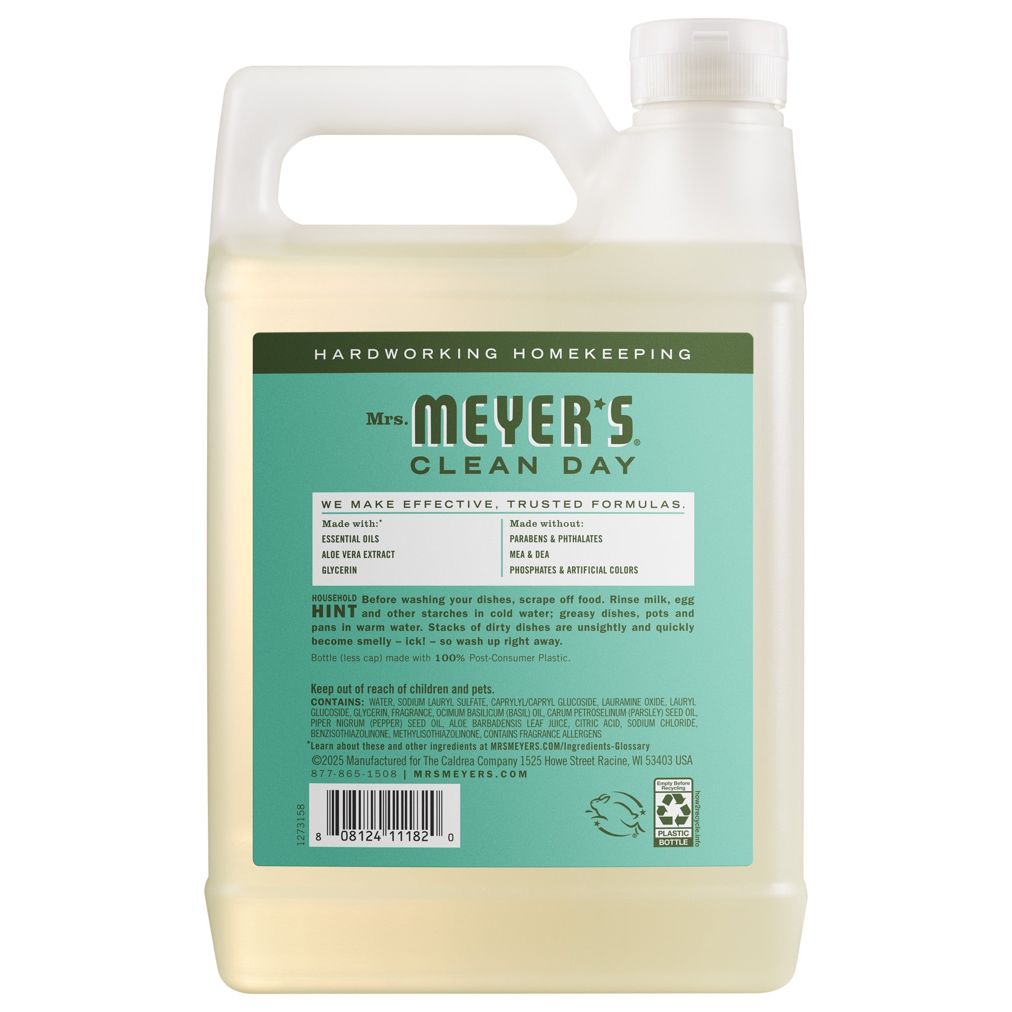 Basil Dish Soap Refill - Dishwashing Essential